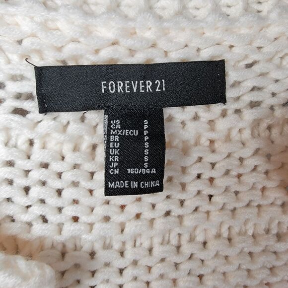 Forever 21 Crop Knit Cardigan Sweater Large Sequins - Size Small - Picture 5 of 5